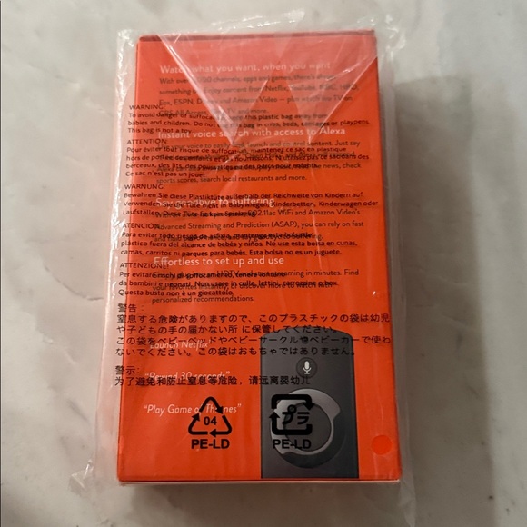 Amazon Fire TV Stick with Alexa Remote in Black and Orange - Picture 2 of 2